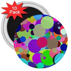 Balls 3  Button Magnet (10 Pack) by Siebenhuehner