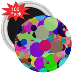 Balls 3  Button Magnet (100 Pack) by Siebenhuehner