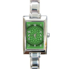 Design Rectangular Italian Charm Watch by Siebenhuehner