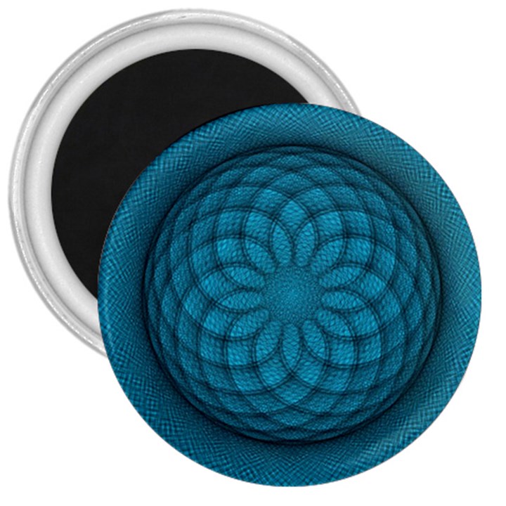 Spirograph 3  Button Magnet