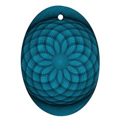 Spirograph Oval Ornament by Siebenhuehner