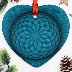 Spirograph Heart Ornament