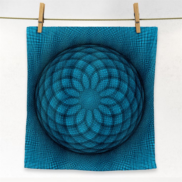 Spirograph Face Towel