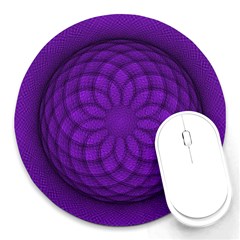 Spirograph 8  Mouse Pad (round) by Siebenhuehner