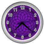 Spirograph Wall Clock (Silver) Front