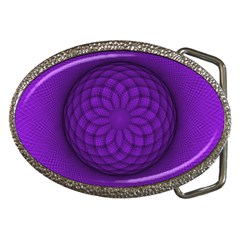 Spirograph Belt Buckle (oval) by Siebenhuehner