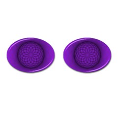 Spirograph Cufflinks (oval) by Siebenhuehner