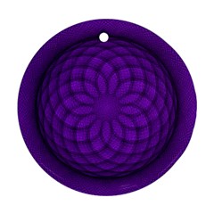 Spirograph Round Ornament (two Sides) by Siebenhuehner