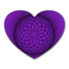 Spirograph Mouse Pad (heart) by Siebenhuehner