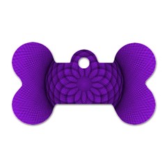 Spirograph Dog Tag Bone (one Sided) by Siebenhuehner