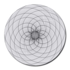 Spirograph 8  Mouse Pad (round) by Siebenhuehner