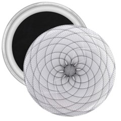 Spirograph 3  Button Magnet by Siebenhuehner