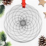 Spirograph Round Ornament Front