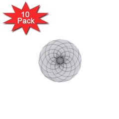 Spirograph 1  Mini Button (10 Pack) by Siebenhuehner