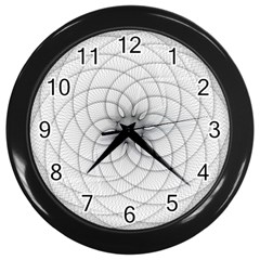 Spirograph Wall Clock (black) by Siebenhuehner