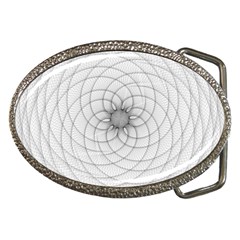 Spirograph Belt Buckle (oval) by Siebenhuehner