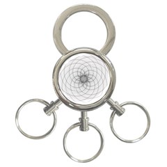 Spirograph 3-ring Key Chain by Siebenhuehner