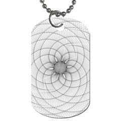 Spirograph Dog Tag (one Sided) by Siebenhuehner