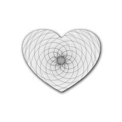 Spirograph Drink Coasters (heart) by Siebenhuehner