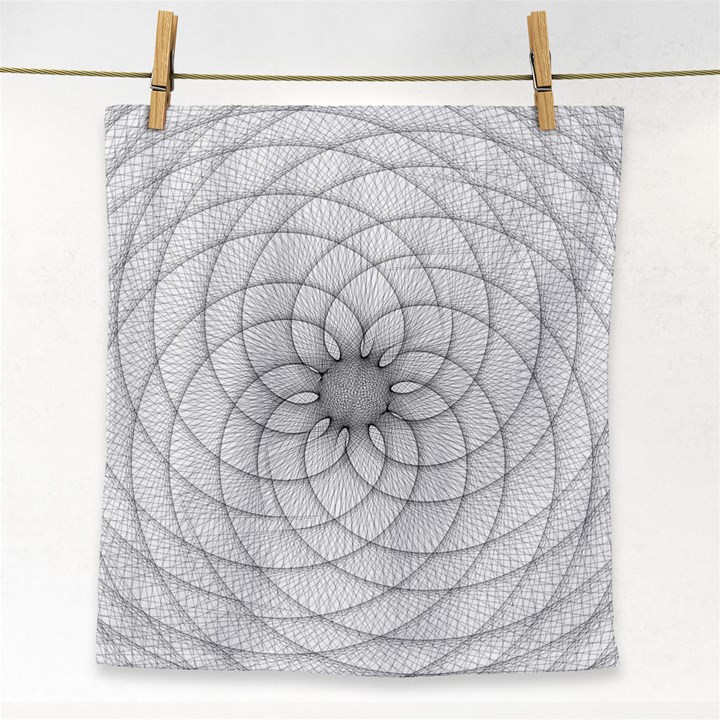 Spirograph Face Towel