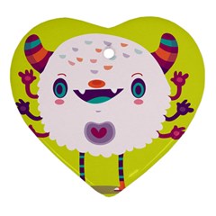 Moshi Heart Ornament (two Sides) by Mjdaluz