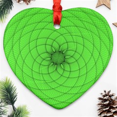 Spirograph Heart Ornament by Siebenhuehner