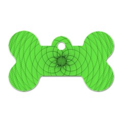 Spirograph Dog Tag Bone (one Sided) by Siebenhuehner