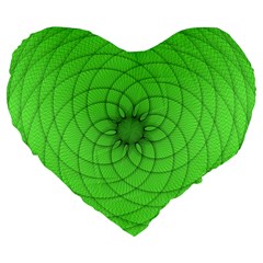 Spirograph 19  Premium Heart Shape Cushion by Siebenhuehner