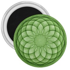 Spirograph 3  Button Magnet by Siebenhuehner