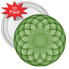 Spirograph 3  Button (10 Pack) by Siebenhuehner