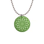 Spirograph Button Necklace Front