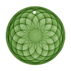 Spirograph Round Ornament (two Sides) by Siebenhuehner