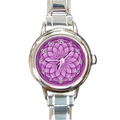 Spirograph Round Italian Charm Watch by Siebenhuehner