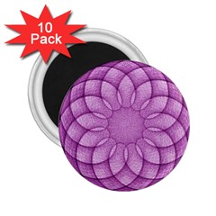 Spirograph 2 25  Button Magnet (10 Pack) by Siebenhuehner