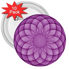 Spirograph 3  Button (10 Pack) by Siebenhuehner