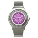 Spirograph Stainless Steel Watch (Unisex) Front