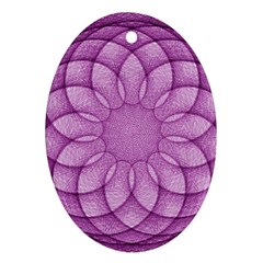 Spirograph Oval Ornament (Two Sides)