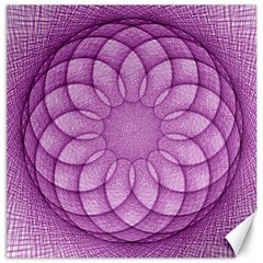 Spirograph Canvas 12  X 12  (unframed) by Siebenhuehner