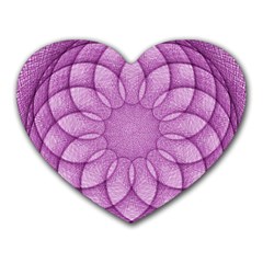 Spirograph Mouse Pad (Heart)