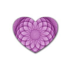 Spirograph Drink Coasters 4 Pack (heart)  by Siebenhuehner