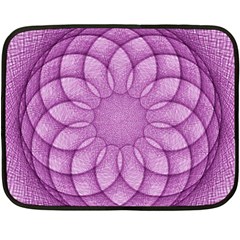 Spirograph Mini Fleece Blanket (two Sided) by Siebenhuehner