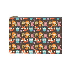 Woodland Animals Cosmetic Bag (large) by Mjdaluz