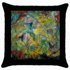 Wonderland  Black Throw Pillow Case by brewerstudios