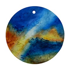 Ocean Round Ornament (two Sides) by brewerstudios