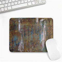 Teal And Gold Small Mouse Pad (rectangle) by brewerstudios