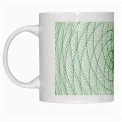 Spirograph White Coffee Mug by Siebenhuehner