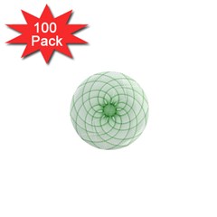 Spirograph 1  Mini Button Magnet (100 Pack) by Siebenhuehner