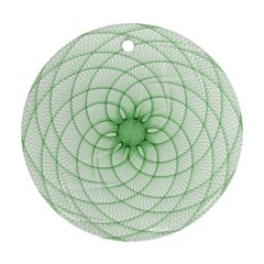 Spirograph Round Ornament (two Sides) by Siebenhuehner