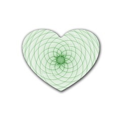 Spirograph Drink Coasters 4 Pack (heart)  by Siebenhuehner