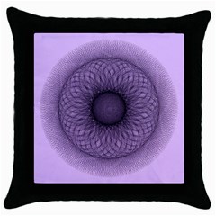 Mandala Black Throw Pillow Case by Siebenhuehner